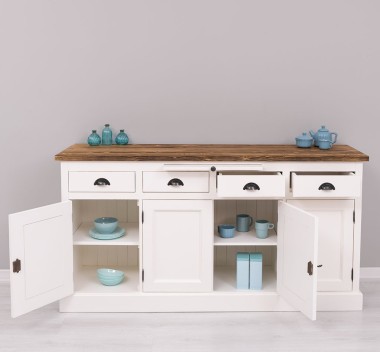 4-door sideboard, 4 drawers, BAS