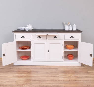 4-door sideboard, 4 drawers, BAS