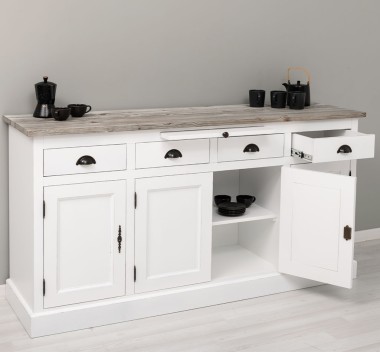 4-door sideboard, 4 drawers, BAS