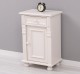 Nightstand with ornaments, 1 door and 1 drawer