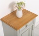 Nightstand with ornaments, 1 door and 1 drawer