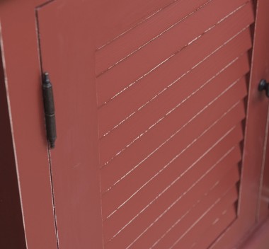 Bathroom cabinet with 2 lamellar doors - sinks are not included in the price