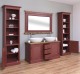 Bathroom cabinet with 2 lamellar doors - sinks are not included in the price