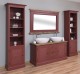 Bathroom cabinet with 2 lamellar doors - sinks are not included in the price