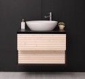 Bathroom item 2 drawers "Slatted" - sink included in price - Color Corp_P003 - Color Drawers_P095 - DOUBLE COLORED