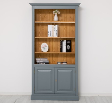 Bookcase with 2 doors and...