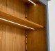 Bookcase with 2 doors and LED strip, accessories included in the price - Color Ext._P042 / Color Int._P002 â€“ DOUBLE COLORED