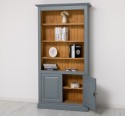 Bookcase with 2 doors and LED strip, accessories included in the price - Color Ext._P042 / Color Int._P002 â€“ DOUBLE COLORED