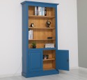 Bookcase with 2 doors and LED strip, accessories included in the price - Color Ext._P045 / Color Int._P002 - DOUBLE COLORED