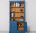 Bookcase with 2 doors and LED strip, accessories included in the price - Color Ext._P045 / Color Int._P002 - DOUBLE COLORED