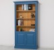 Bookcase with 2 doors and LED strip, accessories included in the price - Color Ext._P045 / Color Int._P002 - DOUBLE COLORED