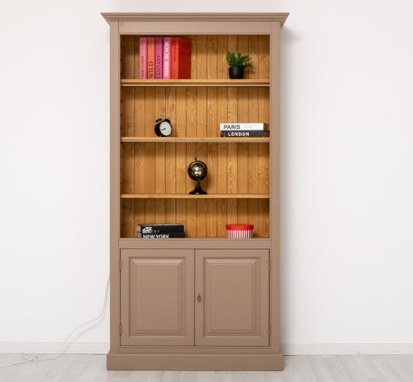 Bookcase with 2 doors and...