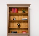 Bookcase with 2 doors and LED strip, accessories included in the price - Color Ext._P088 / Color Int._P002 - DOUBLE COLORED