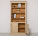 Bookcase with 2 doors and LED strip, accessories included in the price - Color Ext._P032 / Color Int._P002 - DUBLU COLOR