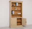 Bookcase with 2 doors and LED strip, accessories included in the price - Color Ext._P032 / Color Int._P002 - DUBLU COLOR