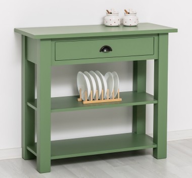 Console with 1 drawer with metal rails - Color_P038 - PAINT