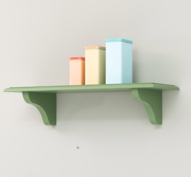 Ornamented shelf - Color_P038 - Paint