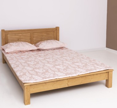 3 panel headboard bed with dim. 140x200, Shutter Collection