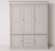 Wardrobe with 3 + 2 doors and 3 drawers, Directoire Collection