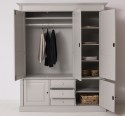 Wardrobe with 3 + 2 doors and 3 drawers, Directoire Collection