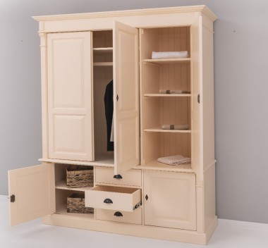 Wardrobe with 3 + 2 doors and 3 drawers, Directoire Collection