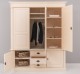 Wardrobe with 3 + 2 doors and 3 drawers, Directoire Collection