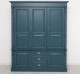 Wardrobe with 3 + 2 doors and 3 drawers, Directoire Collection