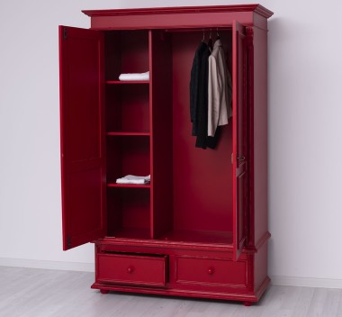 Wardrobe with 2 doors and 2 drawers