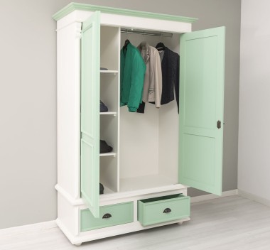 Wardrobe with 2 doors and 2 drawers