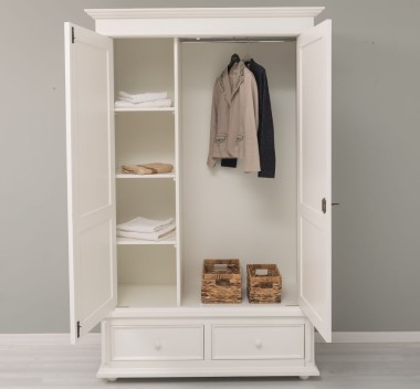 Wardrobe with 2 doors and 2 drawers