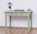 Writing table with turned legs, 2 drawers