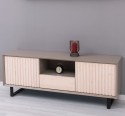 TV sideboard with 2 doors and 1 drawer "Slatted"