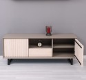 TV sideboard with 2 doors and 1 drawer "Slatted"