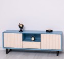 TV sideboard with 2 doors and 1 drawer "Slatted"