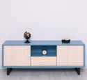 TV sideboard with 2 doors and 1 drawer "Slatted"