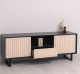 TV sideboard with 2 doors and 1 drawer "Slatted"