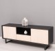 TV sideboard with 2 doors and 1 drawer "Slatted"