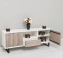 TV sideboard with 2 doors and 1 drawer "Slatted"