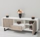 TV sideboard with 2 doors and 1 drawer "Slatted"