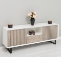 TV sideboard with 2 doors and 1 drawer "Slatted"