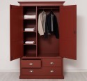 Wardrobe with 2 doors and 3 drawers