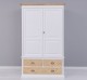 Wardrobe with 2 doors and 3 drawers