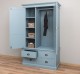 Wardrobe with 2 doors and 3 drawers