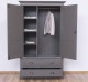 Wardrobe with 2 doors and 3 drawers