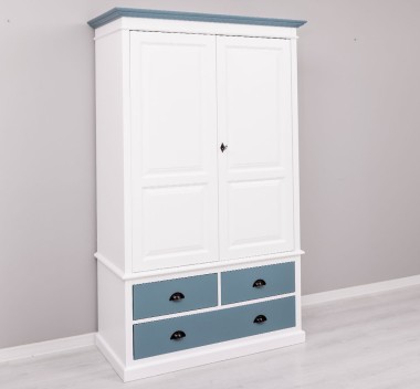 Wardrobe with 2 doors and 3 drawers