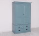 Wardrobe with 2 doors and 3 drawers