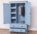 Wardrobe with 2 doors and 3 drawers