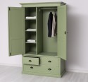 Wardrobe with 2 doors and 3 drawers