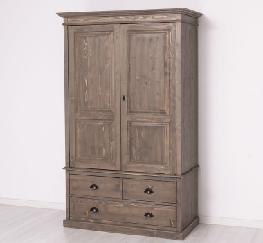 Wardrobe with 2 doors and 3 drawers