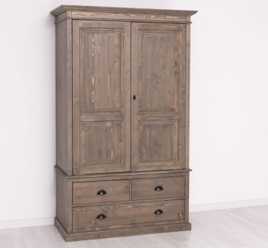 Wardrobe with 2 doors and 3 drawers